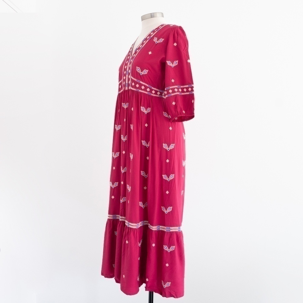 Ba&sh - Java Embroidered Boho Midi Dress - Picture 16 of 16